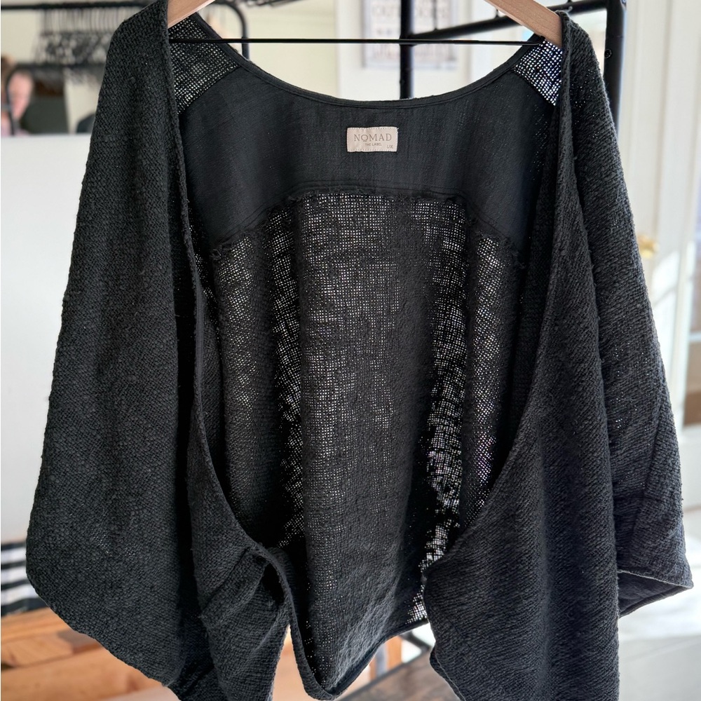 Nomad Charcoal Bloom Cotton Shrug